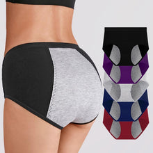 Load image into Gallery viewer, 5Pcs Plus Size XS-XXXL Leak Proof Menstrual Panties Physiological Pants Women Underwear Brathable Cotton Briefs