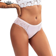 Load image into Gallery viewer, Lace Flowers Briefs for Women Hollow Breathable Panties Low Waist Seamless Lingerie Female Alluring Underpants