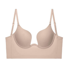 Load image into Gallery viewer, Push Up Bra Backless Women Bras Low Cut Sexy Plunge Brassiere Open Back Wedding Underwear Invisible Seamless Deep U Lingerie