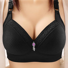 Load image into Gallery viewer, Women's Comfortable Sexy Plaid Large Size Without Steel Ring Bra Thin Breathable Lace Underwear