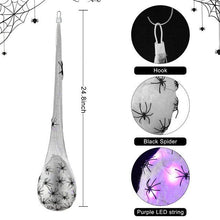 Load image into Gallery viewer, 3PSC Halloween Decoration Hanging Light Up Spider Egg Sacs Outdoor Decoration Glowing Spider Web Egg Indoor Lighted Gift for Party