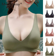 Load image into Gallery viewer, MeooLiisy Seamless Bra Wire Free Push Up Brassieres Pitted Bra Women's Underwear Sexy Intimates Women's Lingerie Underwear