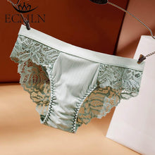 Load image into Gallery viewer, Lace Flowers Briefs for Women Hollow Breathable Panties Low Waist Seamless Lingerie Female Alluring Underpants
