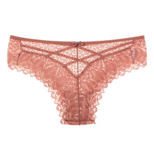 Load image into Gallery viewer, Panties Women Lace Underwear Sexy Low-Waist Briefs Hollow Out G String Underpant Solid Comfortable Female Lingerie