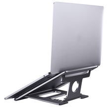 Load image into Gallery viewer, Portable Aluminum Alloy Laptop Cooling Stand Foldable 18°-25°6-angle Adjustable Computer Lifting Table