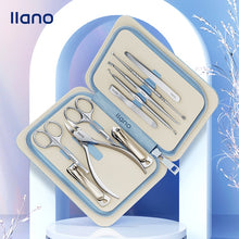 Load image into Gallery viewer, LLANO 12 in 1 Manicure Set Nail Clipper Set Full Function Kit Stainless Steel Pedicure Sets with Leather Portable Case