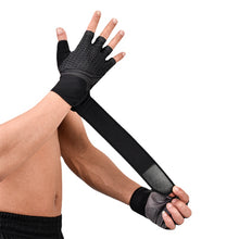Load image into Gallery viewer, Fitness Gloves Half Finger Dumbbell Weightlifting Yoga Non-Slip Lengthened Wrist Gloves