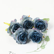 Load image into Gallery viewer, 5PCs Rose Artificial Flowers Silk Fake Flowers For Home Room Decor Party Wedding Valentines Day Decorations DIY Crafts Accessory