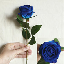 Load image into Gallery viewer, 5Pcs Artificial Flowers Silk Rose Long Branch Bouquet for Wedding Home Decoration