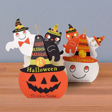 Load image into Gallery viewer, 5pcs Halloween Packaging Gift Box Ghost Paper Bag Candy Box Happy Helloween Party Pumpkin Funny Box Trick Or Treat Party Supplie