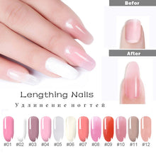 Load image into Gallery viewer, 5/2PCS Poly Extention Gel Set Nail Art French Nail Art Clear Camouflage Color Nail Tip Form Crystal UV Gel Slice Brush Nail Gel