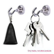 Load image into Gallery viewer, 5Pcs Strong Magnetic Hooks Heavy Duty Magnet Holder Wall Hanging Hanger Magnetic Base Home Storage Organization