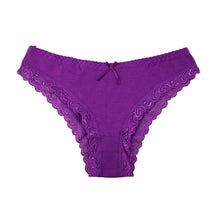 Load image into Gallery viewer, Underwear Women Sexy Lace Panties Solid Cotton Girls Briefs Plus Size Female Lingerie 6 Pcs/set
