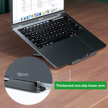 Load image into Gallery viewer, 5-Gear Foldable Laptop Stand Aluminum Alloy Portable Bracket with Desktop Lifting Function Non-Slip Rack Holder for 11-15.6 inch Laptop