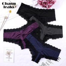 Load image into Gallery viewer, Charmleaks Women Underwear Thong Lace G String Sexy Panties Tanga Briefs Lingerie Cozy 4 Pack