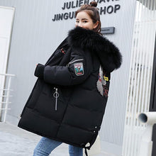 Load image into Gallery viewer, 2021 Women Winter Down Coat Duck Parkas Jacket Thick Warm Fashion Female Big Fur Collar