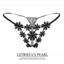 Load image into Gallery viewer, Women's Lingerie Embroidery G String Hollow Out Thong Underwear Femal T-Back Sexy Low-Waist Panties KL65