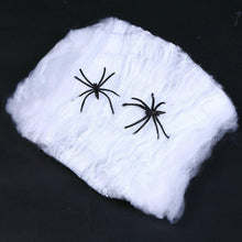 Load image into Gallery viewer, Hanyu Happy Halloween Decoration Halloween Masquerade Props Cotton Cobwebs Spiderweb with Spiders