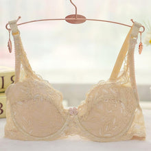 Load image into Gallery viewer, Women Lace Bra Deep V Push Up Brassiere Shaping Padded Bras Underwear Embroidery Lingerie Plus Size Bra