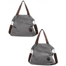 Load image into Gallery viewer, Shoulder Bag Women Corduroy Canvas Tote Foldable Reusable sDhopping Bags Beach Bag CODE