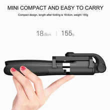 Load image into Gallery viewer, 3 In 1 Handheld Tripod Bluetooth Controller Selfie Stick Extendable Monopod Tripod for Apple Android