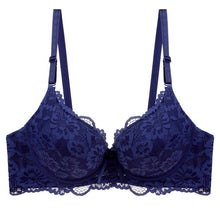 Load image into Gallery viewer, Sexy Lace Womens Push Up Bra Plus Size BC Cup Large Lady Lingerie Bralette Flower Pure Brassiere Embroidery Underwea