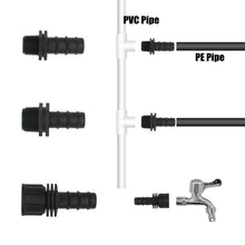 Load image into Gallery viewer, 5pcs 1/2" 3/4" Male Thread Elbow Connectors 16 20mm Irrigation PE Pipe Connectors Threaded Garden Water Connectors Pagoda Joints