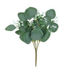 Load image into Gallery viewer, 5pcs Artificial Plants Green Eucalyptus Leaves DIY Bridal Bouquet Fake Flowers For Home Garden Party Wedding Flower Decorations