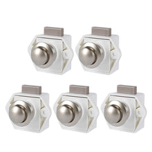 Load image into Gallery viewer, 5pcs Diameter 20mm Camper Car Push Lock RV Caravan Boat Drawer Latch Button Locks For Furniture Hardware
