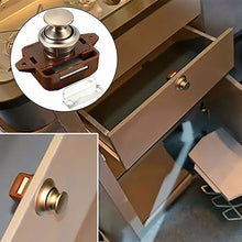 Load image into Gallery viewer, 5pcs Diameter 20mm Camper Car Push Lock RV Caravan Boat Drawer Latch Button Locks For Furniture Hardware