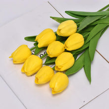 Load image into Gallery viewer, 5pcs Tulip PU Artificial Flower Real Touch Bouquet Fake Flowers For Wedding Decoration Spring Party DIY Home Garden Supplies