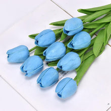 Load image into Gallery viewer, 5pcs Tulip PU Artificial Flower Real Touch Bouquet Fake Flowers For Wedding Decoration Spring Party DIY Home Garden Supplies
