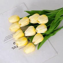 Load image into Gallery viewer, 5pcs Tulip PU Artificial Flower Real Touch Bouquet Fake Flowers For Wedding Decoration Spring Party DIY Home Garden Supplies