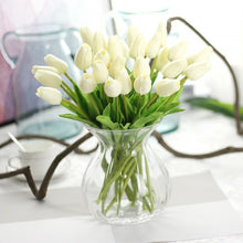 Load image into Gallery viewer, 5pcs Tulip PU Artificial Flower Real Touch Bouquet Fake Flowers For Wedding Decoration Spring Party DIY Home Garden Supplies