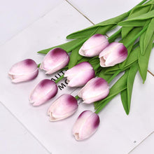 Load image into Gallery viewer, 5pcs Tulip PU Artificial Flower Real Touch Bouquet Fake Flowers For Wedding Decoration Spring Party DIY Home Garden Supplies