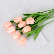 Load image into Gallery viewer, 5pcs Tulip PU Artificial Flower Real Touch Bouquet Fake Flowers For Wedding Decoration Spring Party DIY Home Garden Supplies