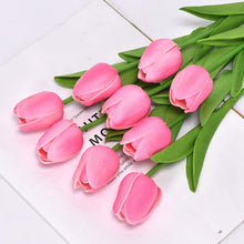 Load image into Gallery viewer, 5pcs Tulip PU Artificial Flower Real Touch Bouquet Fake Flowers For Wedding Decoration Spring Party DIY Home Garden Supplies