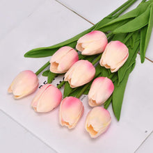 Load image into Gallery viewer, 5pcs Tulip PU Artificial Flower Real Touch Bouquet Fake Flowers For Wedding Decoration Spring Party DIY Home Garden Supplies