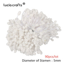 Load image into Gallery viewer, 6/10/12/70/90/144pcs White Hybrid Flower Cherry Stamen Berries Bundle DIY Cake Christmas Wedding Gifts Box Wreaths Decor D0604