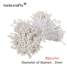 Load image into Gallery viewer, 6/10/12/70/90/144pcs White Hybrid Flower Cherry Stamen Berries Bundle DIY Cake Christmas Wedding Gifts Box Wreaths Decor D0604
