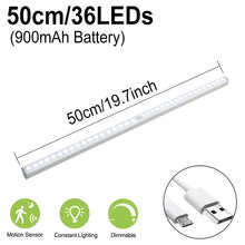 Load image into Gallery viewer, Motion Sensor Night Light Dimmable Closet Lights LED Under Cabinet Light for Cupboard Wardrobe Stairs Kitchen