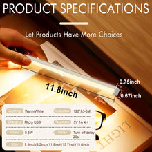 Load image into Gallery viewer, Motion Sensor Night Light Dimmable Closet Lights LED Under Cabinet Light for Cupboard Wardrobe Stairs Kitchen