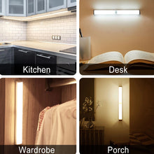 Load image into Gallery viewer, Motion Sensor Night Light Dimmable Closet Lights LED Under Cabinet Light for Cupboard Wardrobe Stairs Kitchen
