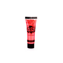 Load image into Gallery viewer, 6 fluorescent body paint pigments uv light washable luminescent pigments for face and body paint in dark body paint