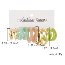 Load image into Gallery viewer, 6 Pairs Heart Butterfly Drop Earrings Set Big Circle Piercings Earrings Jewelry for Women Imitation Pearl Hoop Cute Ear Buckle
