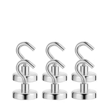 Load image into Gallery viewer, 6 Pcs Strong Magnetic Hooks Heavy Duty Wall Hooks Hanger Key Coat Cup Hanging Hanger for Home Kitchen Storage Organization