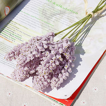 Load image into Gallery viewer, 6 Pieces /Bundle PE Lavender Cheap Artificial Flower Wholesale Plant Wall Decoration Bouquet Material Manual Diy Vases for Home