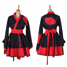 Load image into Gallery viewer, Anime Lolita Dress Cosplay Costume Akatsuki Kimono Maid Dress Uchiha Sasuke Lolita Clothes Suits