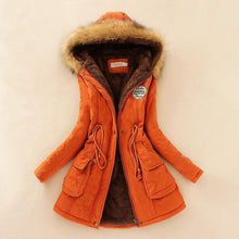 Load image into Gallery viewer, Winter Coat Women Jacket Thick Warm Hooded Parka Cotton Padded Coat Slim Fur Coats Female Jackets