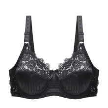 Load image into Gallery viewer, Women's Non Padded Lace Brassiere Sheer Underwire Plus Size Stripe Ultra-thin Bras Large Underwear